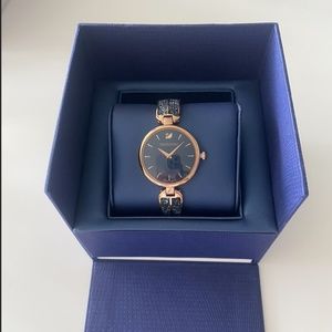 Swarovski Dream Rock Watch - blue & rose gold